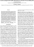 Cover page: Social Learning from Incomplete Information in a Dynamic Decision-Making Task