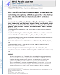 Cover page: Virus Control in Vaccinated Rhesus Macaques Is Associated with Neutralizing and Capturing Antibodies against the SHIV Challenge Virus but Not with V1V2 Vaccine–Induced Anti-V2 Antibodies Alone