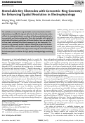 Cover page: Stretchable Dry Electrodes with Concentric Ring Geometry for Enhancing Spatial Resolution in Electrophysiology