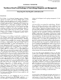 Cover page: The Role of Oral Food Challenge in Food Allergy Diagnosis and Management