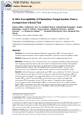 Cover page: In&nbsp;Vitro Susceptibility of Filamentous Fungal Isolates From&nbsp;a Corneal Ulcer Clinical Trial