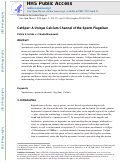 Cover page: CatSper: a unique calcium channel of the sperm flagellum