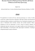 Cover page: Electronic Properties of Hydrogen Storage Materials with Photon-in/Photon-out Soft-X-Ray Spectroscopy