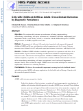 Cover page: Girls With Childhood ADHD as Adults: Cross-Domain Outcomes by Diagnostic Persistence