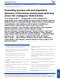 Cover page: Evaluating invasion risk and population dynamics of the brown marmorated stink bug across the contiguous United States