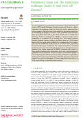 Cover page: Determining cancer risk: the evolutionary multistage model or total stem cell divisions?