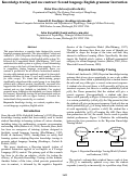 Cover page: Knowledge tracing and cue contrast: Second language English grammar instruction