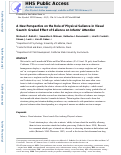 Cover page: A new perspective on the role of physical salience in visual search: Graded effect of salience on infants attention.