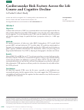 Cover page: Cardiovascular Risk Factors Across the Life Course and Cognitive Decline: A Pooled Cohort Study.