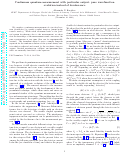 Cover page: Continuous quantum measurement with particular output: pure wavefunction evolution instead of decoherence