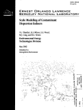 Cover page: Scale Modeling of Contaminant Dispersion Indoors