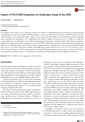 Cover page: Impact of PACS-EMR Integration on Radiologist Usage of the EMR