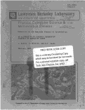 Cover page: AN ALTERNATIVE TO ECOLOGIC REGRESSION ANALYSIS OF MORTALITY RATES