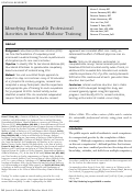 Cover page: Identifying Entrustable Professional Activities in Internal Medicine Training