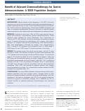 Cover page: Benefit of Adjuvant Chemoradiotherapy for Gastric Adenocarcinoma: A SEER Population Analysis.