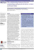 Cover page: The relationship between bicycle commuting and perceived stress: a cross-sectional study.