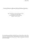 Cover page: Numerical simulation of premixed turbulent methane combustion