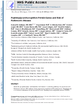 Cover page: Peptidoglycan recognition protein genes and risk of Parkinson's disease