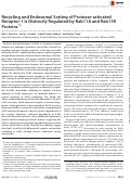 Cover page: Recycling and Endosomal Sorting of Protease-activated Receptor-1 Is Distinctly Regulated by Rab11A and Rab11B Proteins*