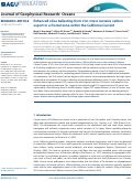 Cover page: Enhanced silica ballasting from iron stress sustains carbon export in a frontal zone within the California Current