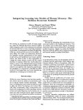 Cover page: Integrating Learning into Models of Human Memory: The Hebbian Recurrent Network