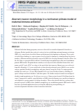 Cover page: Preliminary evidence of neuropathology in nonhuman primates prenatally exposed to maternal immune activation