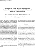 Cover page: Predicting the effects of ocean acidification on predator-prey interactions: a conceptual framework based on coastal molluscs.