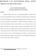 Cover page: Î²-Cyclodextrin at the water/1-bromobutane interface: molecular insight into reverse phase transfer catalysis