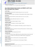 Cover page: Association between brain volumes and HAND in cART-naïve HIV+ individuals from Thailand