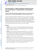 Cover page: Functional Index-3: A Valid and Reliable Functional Outcome Assessment Measure in Patients With Dermatomyositis and Polymyositis.