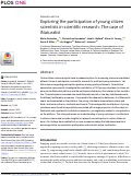 Cover page: Exploring the participation of young citizen scientists in scientific research: The case of iNaturalist