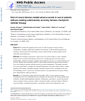 Cover page: Risk of severe immune-related adverse events in cancer patients with pre-existing autoimmunity receiving immune checkpoint inhibitor therapy.