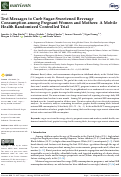 Cover page: Text Messages to Curb Sugar-Sweetened Beverage Consumption among Pregnant Women and Mothers: A Mobile Health Randomized Controlled Trial