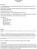 Cover page: Cervicofacial actinomycosis: a long forgotten infectious complication of immunosuppression - report of a case and review of the literature