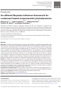 Cover page: An efficient Bayesian inference framework for coalescent-based nonparametric phylodynamics.