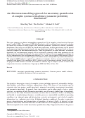 Cover page: An efficient metamodeling approach for uncertainty quantification of complex systems with arbitrary parameter probability distributions