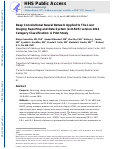 Cover page: Deep convolutional neural network applied to the liver imaging reporting and data system (LI-RADS) version 2014 category classification: a pilot study