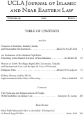 Cover page: Table of Contents