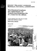 Cover page: Three-dimensional groundwater flow, aquifer response and treatment system monitoring at Site OU 1, former Fort Ord, California