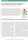 Cover page: Community Health Centers: A Model for Integrating Eye Care Services with the Practice of Primary Care Medicine.