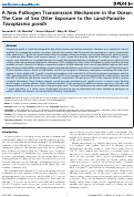 Cover page: A New Pathogen Transmission Mechanism in the Ocean: The Case of Sea Otter Exposure to the Land-ParasiteToxoplasma gondii