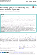 Cover page: Respiratory syncytial virus tracking using internet search engine data