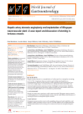 Cover page: Hepatic artery stenosis angioplasty and implantation of Wingspan neurovascular stent: A case report and discussion of stenting in tortuous vessels