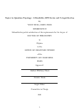 Cover page: Topics in Quantum Topology: 3-Manifolds, BPS Series and Categorification