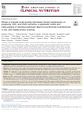 Cover page: Effects of prenatal small-quantity lipid-based nutrient supplements on pregnancy, birth, and infant outcomes: a systematic review and meta-analysis of individual participant data from randomized controlled trials in low- and middle-income countries.