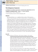 Cover page: The endogenous exposome