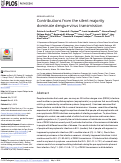 Cover page: Contributions from the silent majority dominate dengue virus transmission