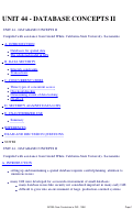 Cover page: Unit 44 - Database Concepts II