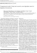 Cover page: Computational model of brain-stem circuit for state-dependent control of hypoglossal motoneurons