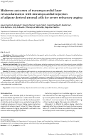 Cover page: Midterm outcomes of transmyocardial laser revascularization with intramyocardial injection of adipose derived stromal cells for severe refractory angina